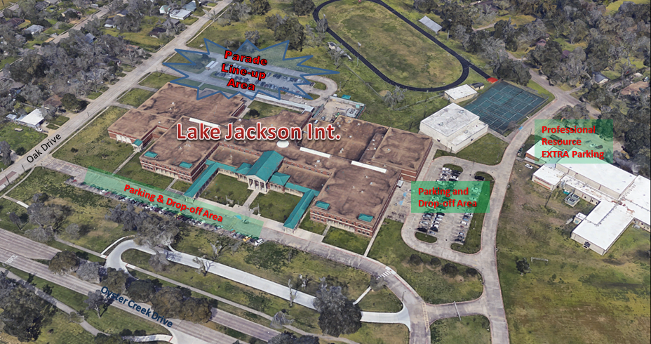 LJ Parade Set-Up of School